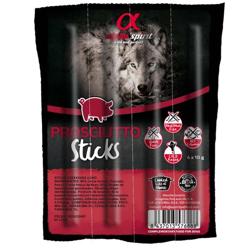ALPHA SPIRIT Poslastica za psa Sticks s Prsutom 40g, 4kom
