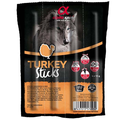 ALPHA SPIRIT Poslastica za psa Sticks s Puretinom 40g, 4kom