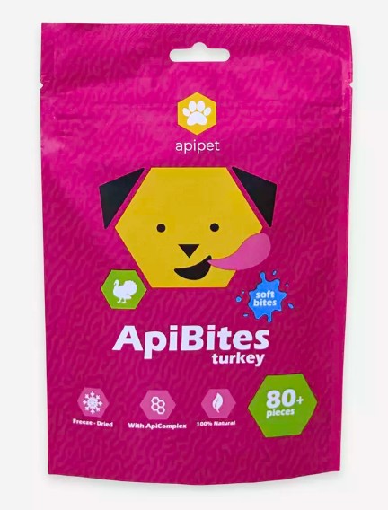 APIBITES Priiroden poslastice za pse i macke s propolisom, puretina, 40g
