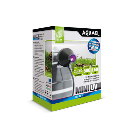 AQUAEL Sterilizator Mini UV, akvariji 20-200L, 500mW, za unutarnje filtere