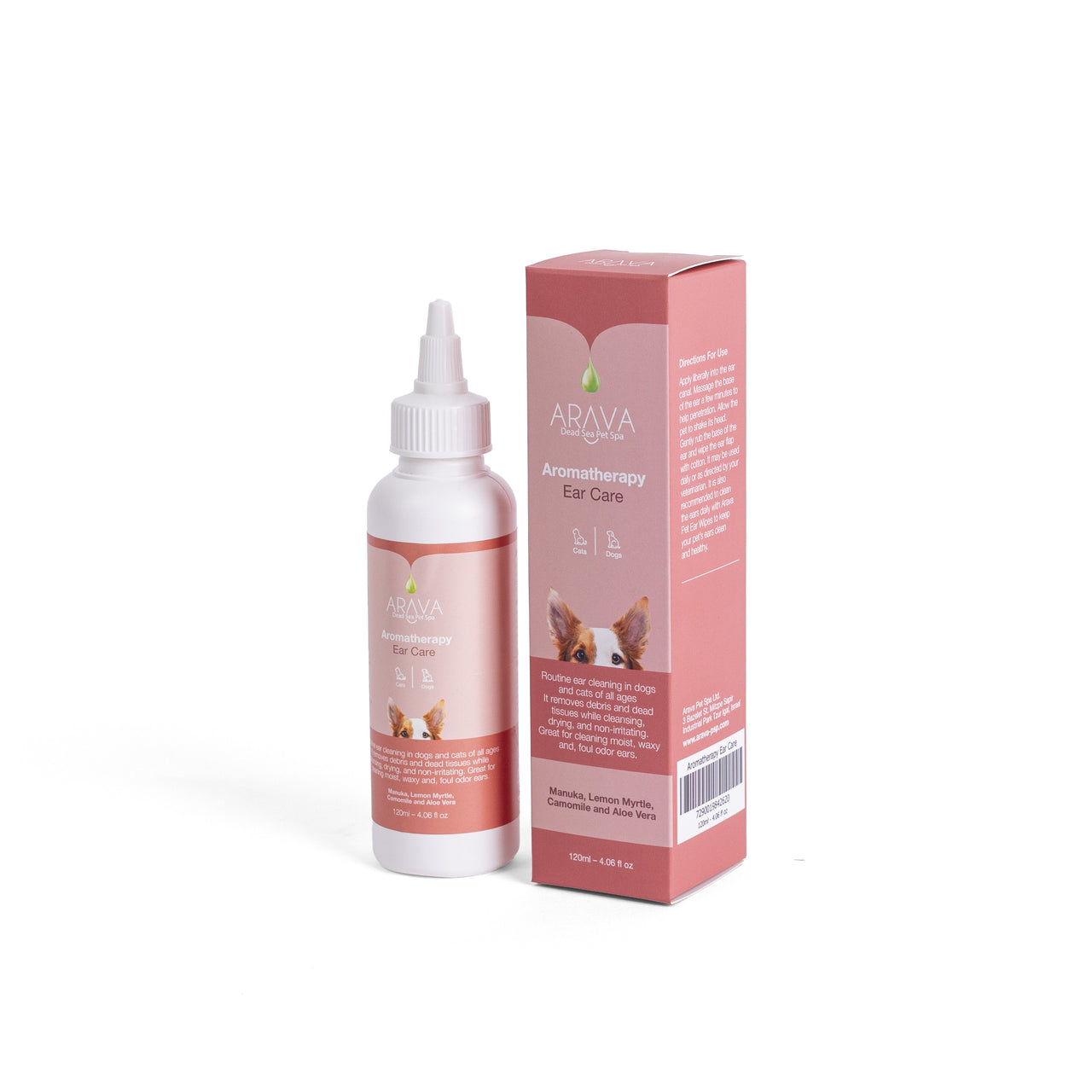 ARAVA Aromatherapy Ear Care, tekucina za ciscenje uha pasa i macaka, 120ml