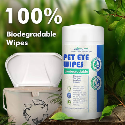 ARAVA Eye Wipes, biorazgradive maramice za podrucje oka, za pse i macke, 100kom