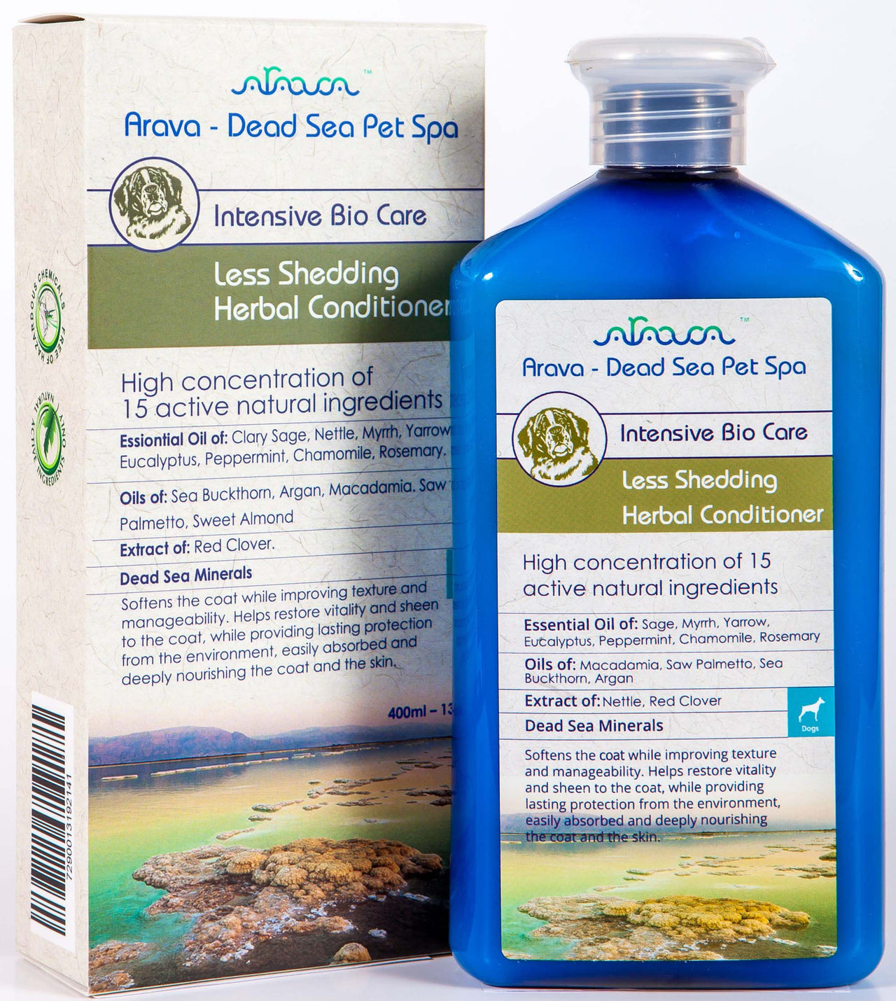 ARAVA Less Shedding Herbal, biljni regenerator kao pomoc kod linjanja, 400ml