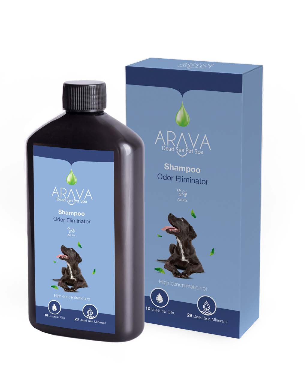 ARAVA Odor Eliminator, sampon za pse, za uklanjanje neugodnih mirisa, 400ml