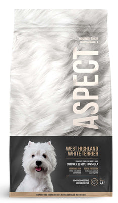 ASPECT West Highland White Terrier, piletina s rizom, 2,5kg