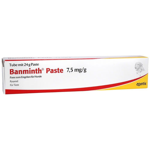 BANMINTH (Zoetis) pasta protiv zelucano crijevnih nematoda za pse 7,5mg, 10g