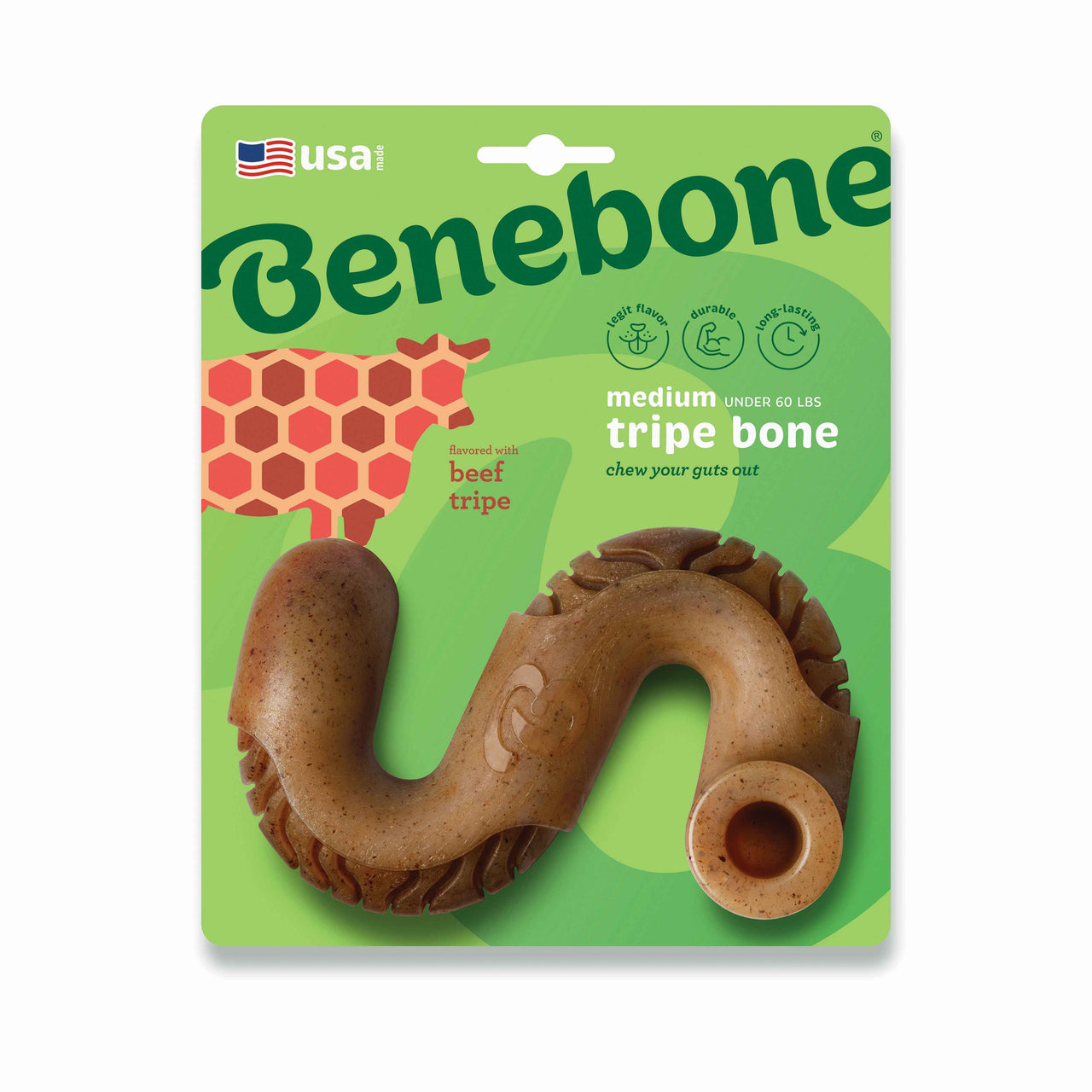 BENEBONE Igracka za pse, aroma jetre Bone M, 8,9x14cm