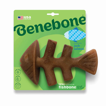 BENEBONE Igracka za pse Fishbone, aroma ribe, L, 11,6x20,3cm