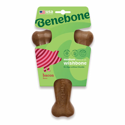BENEBONE Igracka za pse Wishbone, aroma slanine M, 12,7x17,3cm