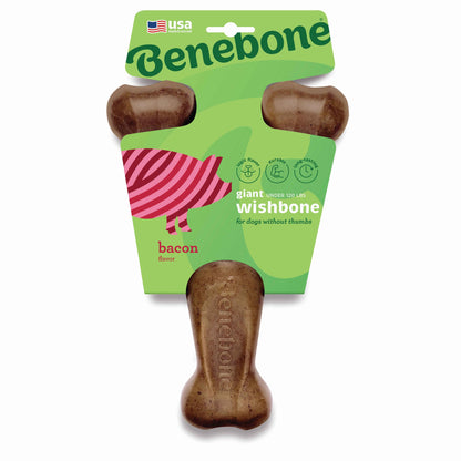 BENEBONE Igracka za pse Wishbone, aroma slanine XL, 15,2x22,4cm