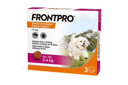 BOEHRINGER FrontPro Small, 11.3mg, za pse 2-4kg, 1kom