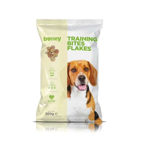 BONEY CLERANCE Training Bites Flakes 200g