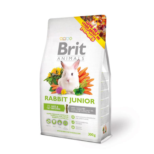 BRIT ANIMALS Rabbit JUNIOR, potpuna hrana za mlade kunice, 300g