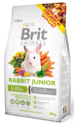 BRIT ANIMALS Rabbit JUNIOR, potpuna hrana za mlade kunice, 300g