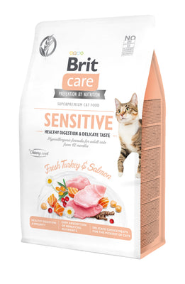 BRIT CARE Cat Sensitive Healthy Digestion&Delicate Taste, bez zitarica
