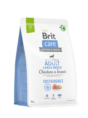 BRIT CARE Digestion & Relax Sustainable Large breed, piletina s insektima, 3kg