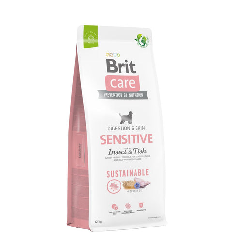 BRIT CARE Digestion & Relax Sustainable Sensitive, bogato insektima i ribom 12kg