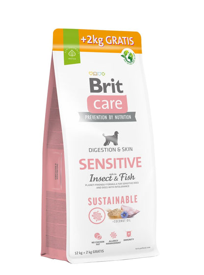 BRIT CARE Digestion & Relax Sustainable Sensitive, bogato insektima i ribom