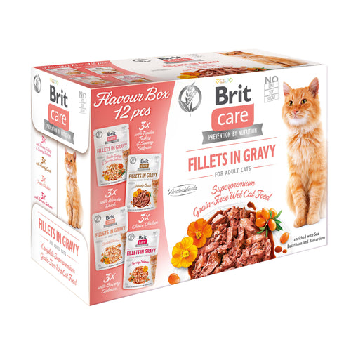 BRIT CARE Flavour box, fileti u umaku, razni okusi, 12x85g