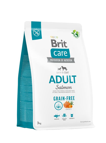 BRIT CARE Grain-free Skin&Coat, losos i krumpir, bez zitarica