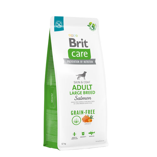 BRIT CARE Grain-free Skin&Coat Large Breed, losos i krumpir, 12kg