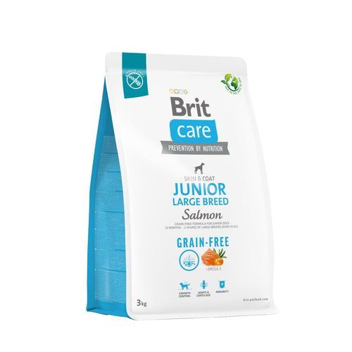 BRIT CARE Grain-free Skin&Coat Large Breed JUNIOR, losos i krumpir, bez zitarica