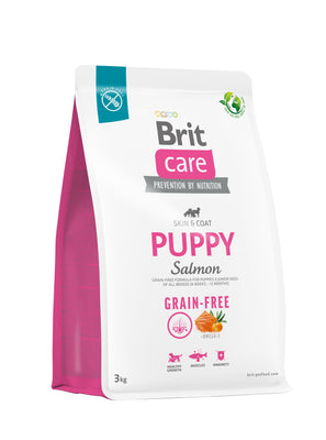 BRIT CARE Grain-free Skin&Coat PUPPY, losos i krumpir, 3kg