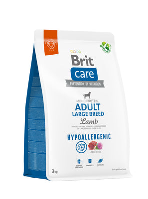 BRIT CARE Hypoallergenic Monoprotein Large Breed, janjetina i riza, 3kg