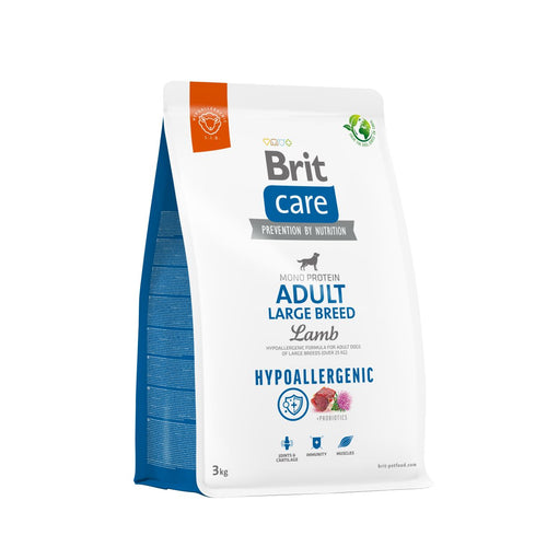 BRIT CARE Hypoallergenic Monoprotein Large Breed, janjetina i riza, 3kg