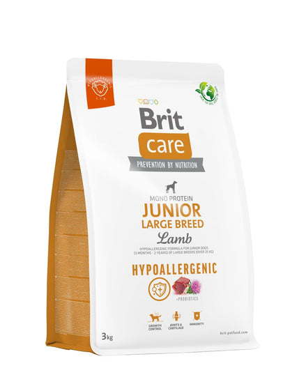 BRIT CARE Hypoallergenic Monoprotein Large Breed JUNIOR, janjetina i riza