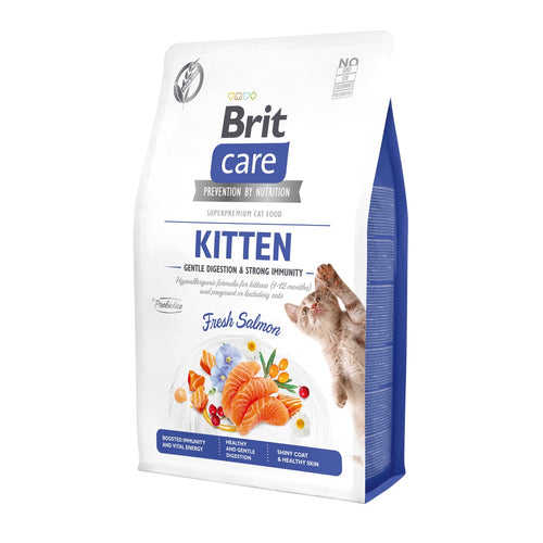 BRIT CARE KITTEN Gentle Digestion & Strong Immunity, losos, bez zitarica