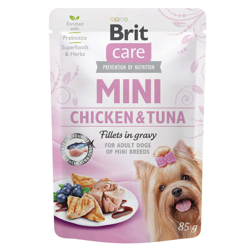 BRIT CARE Mini, fileti piletine i tune u umaku, 85g