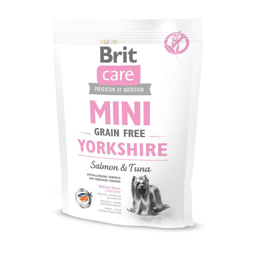 BRIT CARE MINI Yorkshire Losos i Tuna, bez zitarica, 400g