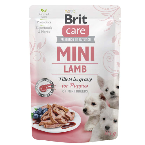 BRIT CARE PUPPY Mini, fileti janjetine u umaku, 85g