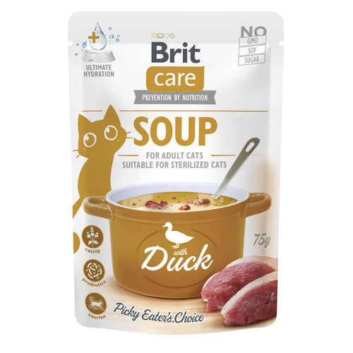 BRIT CARE Soup, juha za macke, s pacetinom i catnipom, bez zitarica, 75g