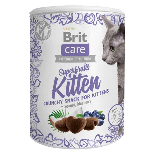 BRIT CARE Superfruits KITTEN, hrskava poslastica, bez zitarica, 100 g