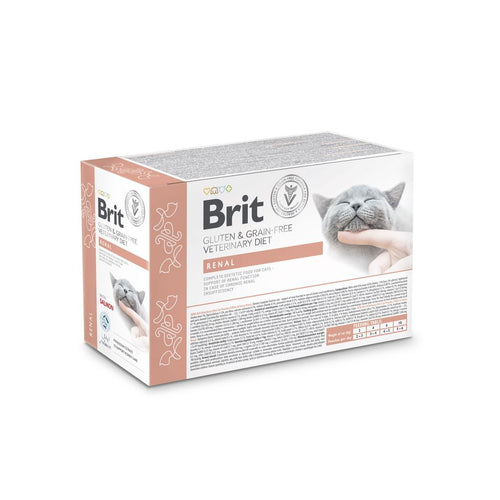 BRIT GF VD Cat Renal, za potporu rada bubrega, fileti u umaku, 12x85g