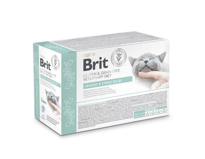 BRIT GF VD Cat Urinary&Stress Relief, za smanjenje struvita i stresa, 12x85g