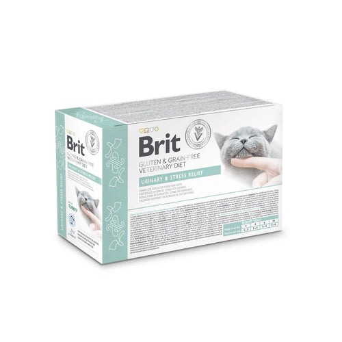 BRIT GF VD Cat Urinary&Stress Relief, za smanjenje struvita i stresa, 12x85g