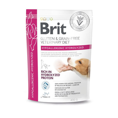BRIT GF VD Dog Hypoallergenic Hydrolyzed, intolerancija na hranu, 400g