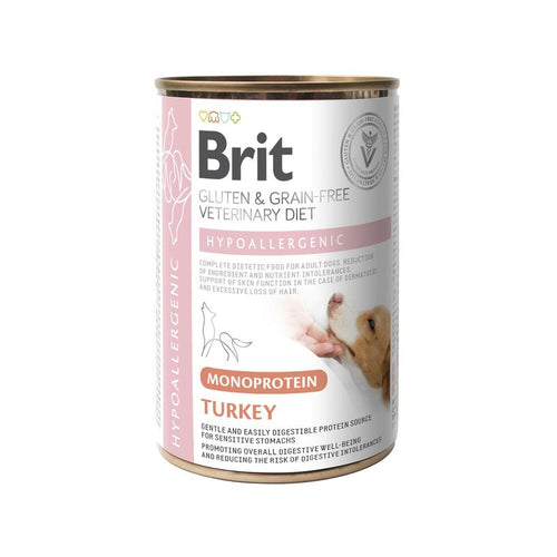 BRIT GF VD Dog Hypoallergenic Monoprotein, puretina, 400g