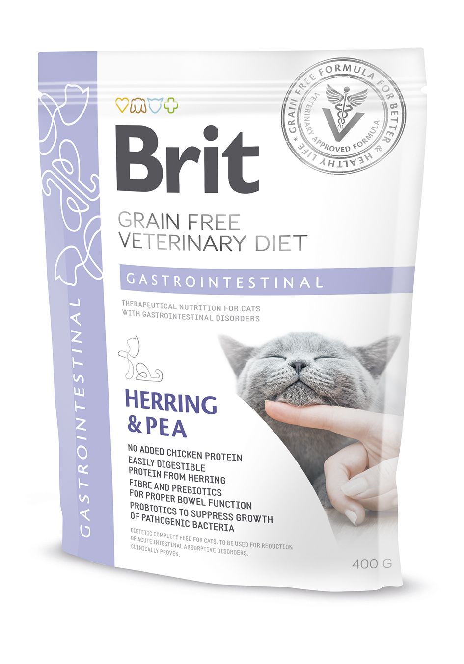 BRIT GF Veterinary Diets Cat Gastrointestinal-Low fat, za prekomjernu tezinu
