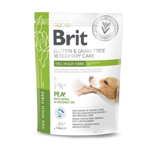 BRIT GF Veterinary Diets Dog Veg High Fibre, za prekomjernu tezinu