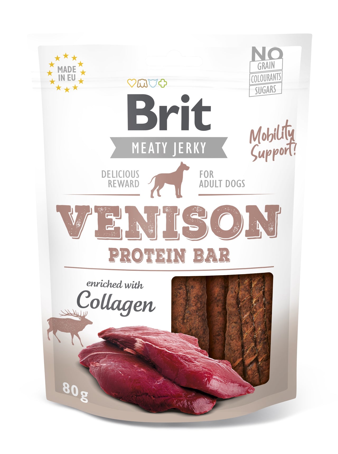BRIT Meaty Jerky, proteinska plocica, divljac, obogaceno kolagenom