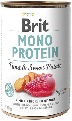 BRIT Mono Protein, tunjevina s batatom, bez zitarica i glutena, 400g