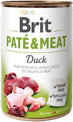 BRIT Pate & Meat, pacetina, paseta i komadici mesa, bez zitarica, 400g