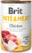 BRIT Pat & Meat, piletina, pašeta i komadići mesa, bez žitarica, 400g