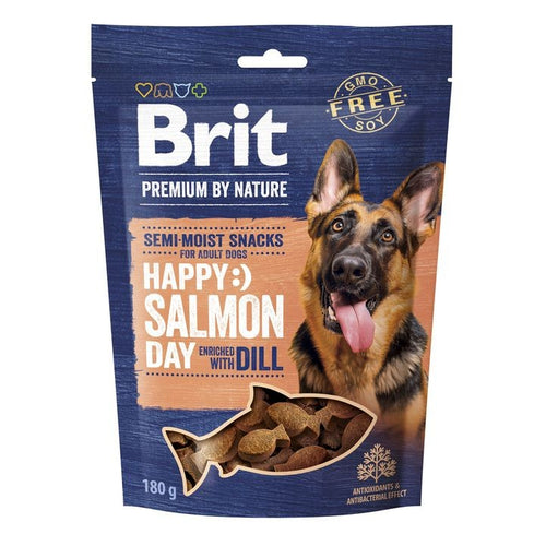 BRIT PREMIUM by Nature Happy Snack, s lososom i koprom, 180g