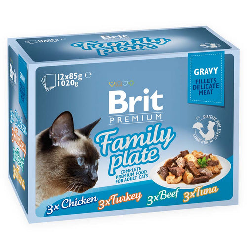 BRIT PREMIUM Fileti u umaku Family Plate, 1020 g (12x85 g)