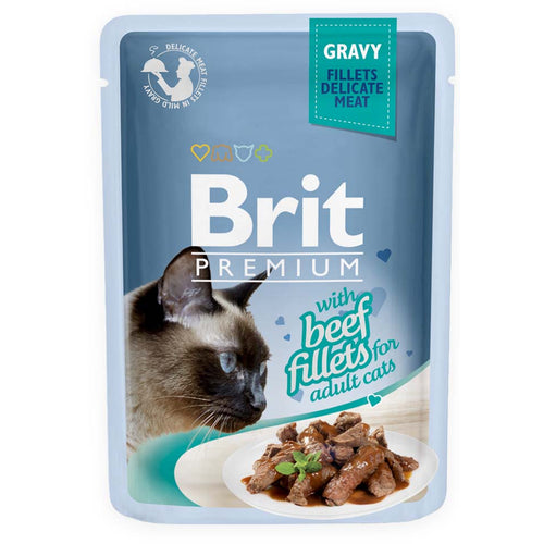 BRIT PREMIUM Fileti u umaku s govedinom, 85 g